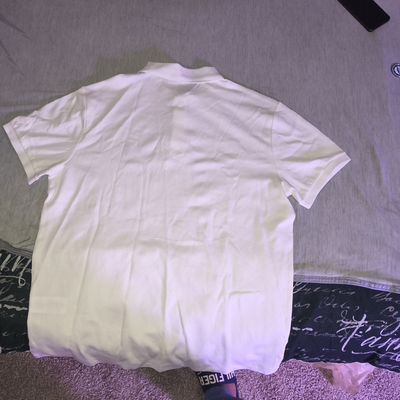 Ralph Lauren White Polo Shirt (Sz L) - Picture 3 of 5